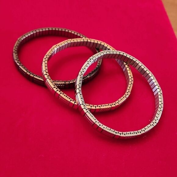 Vintage Milor 3 Piece Stretchy Bracelet Set - Picture 2 of 3